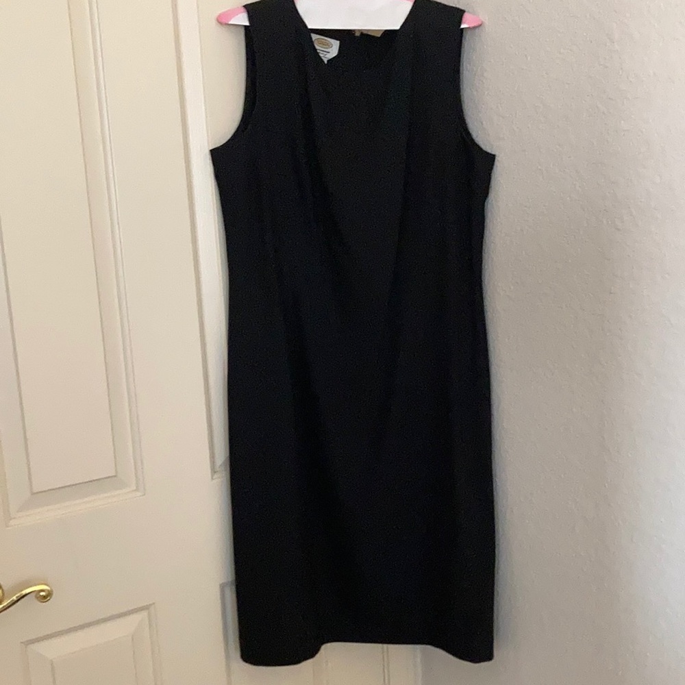 Talbots black sheath dress. Size 14.